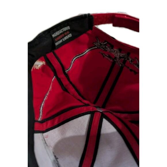 Vtg Budweiser Signed Kenny Bernstein Forever Red Tour Hat NHRA Drag Racing - Picture 7 of 11